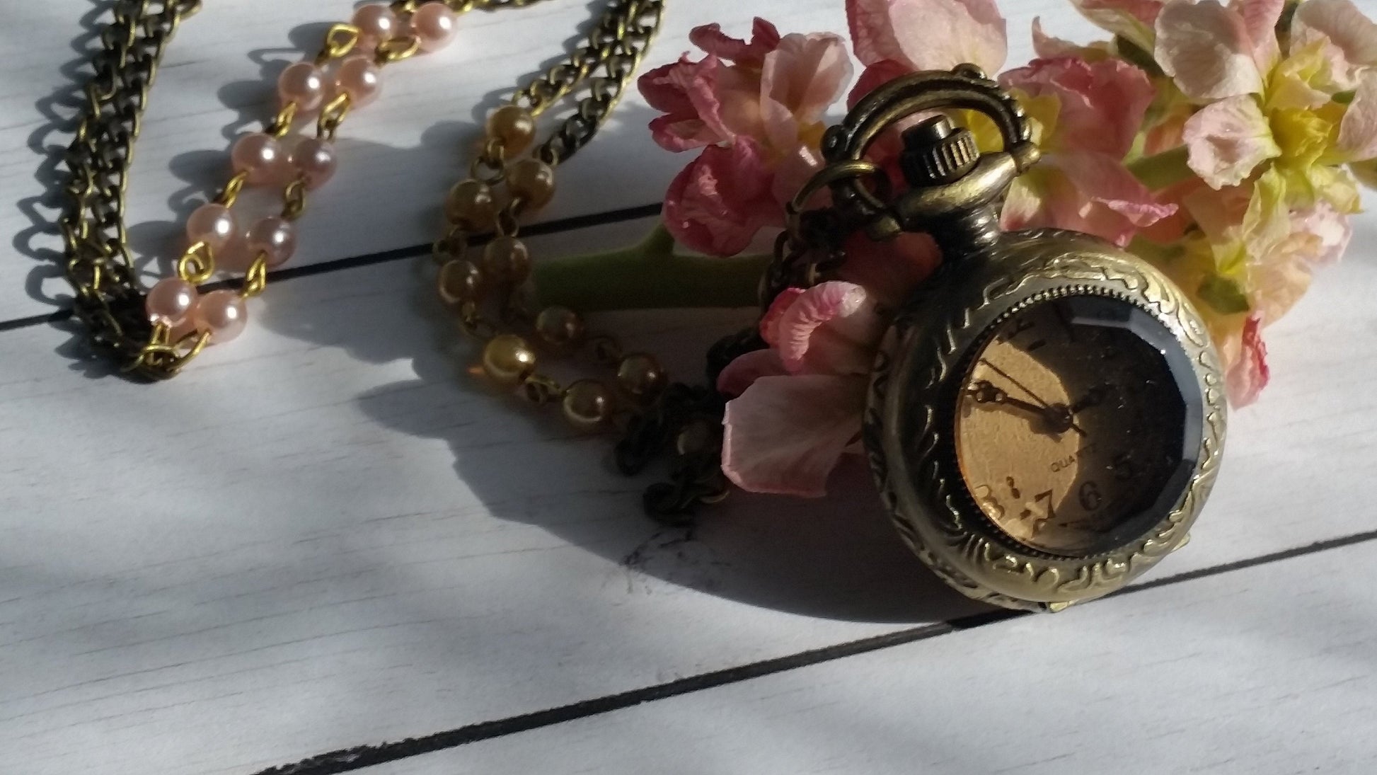 Watch Necklace, Locket, Locket Necklace, Clock Necklace, Weddings, Victorian Watch Necklace, Free Shipping, Summer gifts, July Gifts, Gifts