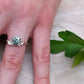 Engagement Ring, Leaf Ring, Moissanite Ring, Promise Ring, Ethical Diamond Ring Alternative, Gemstone, Weddings, Proposal, Free Ship, I Do