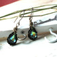 Green Woodland Earrings, Caught in the Forest Earrings, Swarovski Crystal Earrings Green and Deep Topaz, free shipping, Fall, Christmas gift
