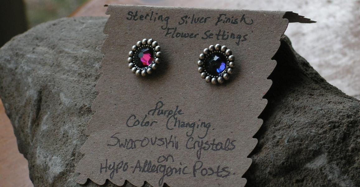 Crystal flower post earrings, Studs, Crystal Earrings, Post Earrings, Flower Earrings, Bridesmaid earrings, Accessories, Fall, Christmas