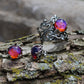 Dragon's Breath Earrings, Dragon's Breath Ring, Opal Ring, Opal Earrings, Mexican Fire Opal Ring, Fire And Lace, Summer gifts, Free Ship