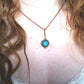 Blue Zircon Necklace, Blue green Necklace, Vintage Necklace, Blue and Green Necklace, Bridesmaid Necklace, Ren Faire, Game Con, Comic Con