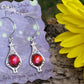 Fire Opal Earrings, Mexican Fire Opal Earrings, Dragon's Breath Earrings, Opal Earrings, Vintage Earrings, Opal Earrings, Graduation gifts